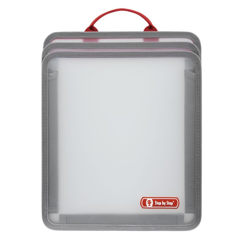 STEP BY STEP Faltbare Heftbox (Transparent)