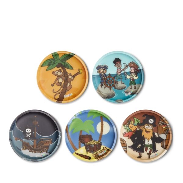 ergobag Klettie-Set (5-tlg.) MATT Schatzjäger