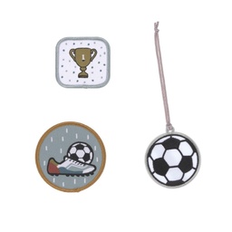 [4042183434940] LÄSSIG Anhänger &amp; Patches Set Unique "Football"