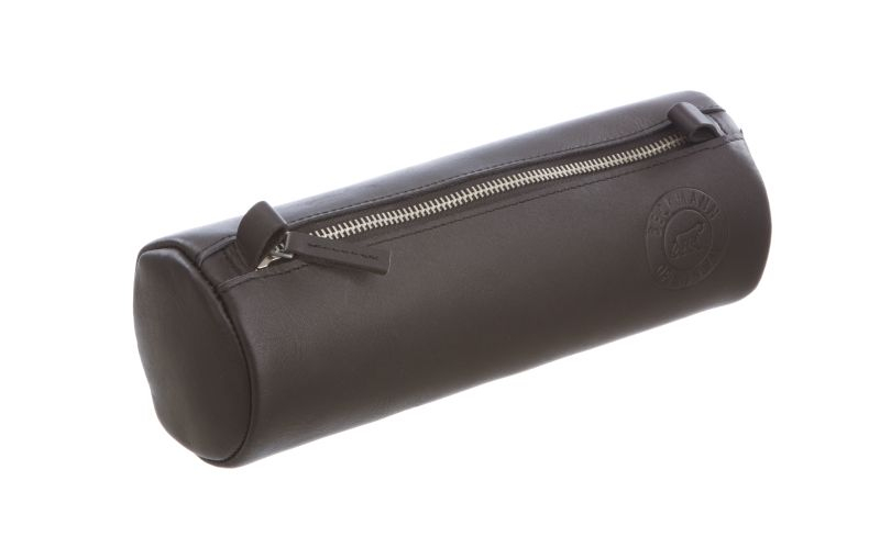 BECKMANN Schlamper Mäppchen Leder Medium Brown