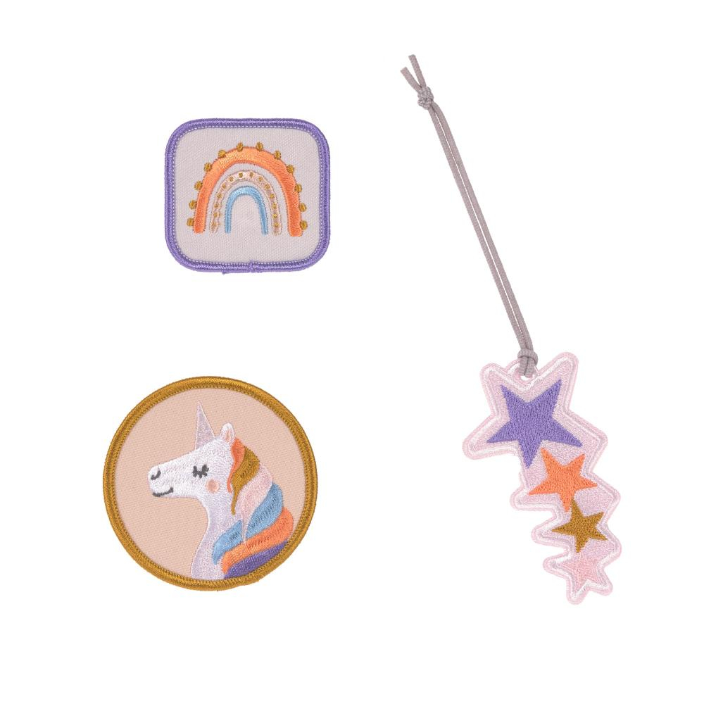LÄSSIG Anhänger &amp; Patches Set Unique "Unicorn"